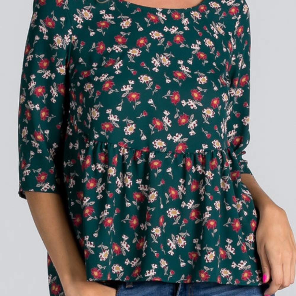 DRIVING MISS DAISY Floral BLOUSE